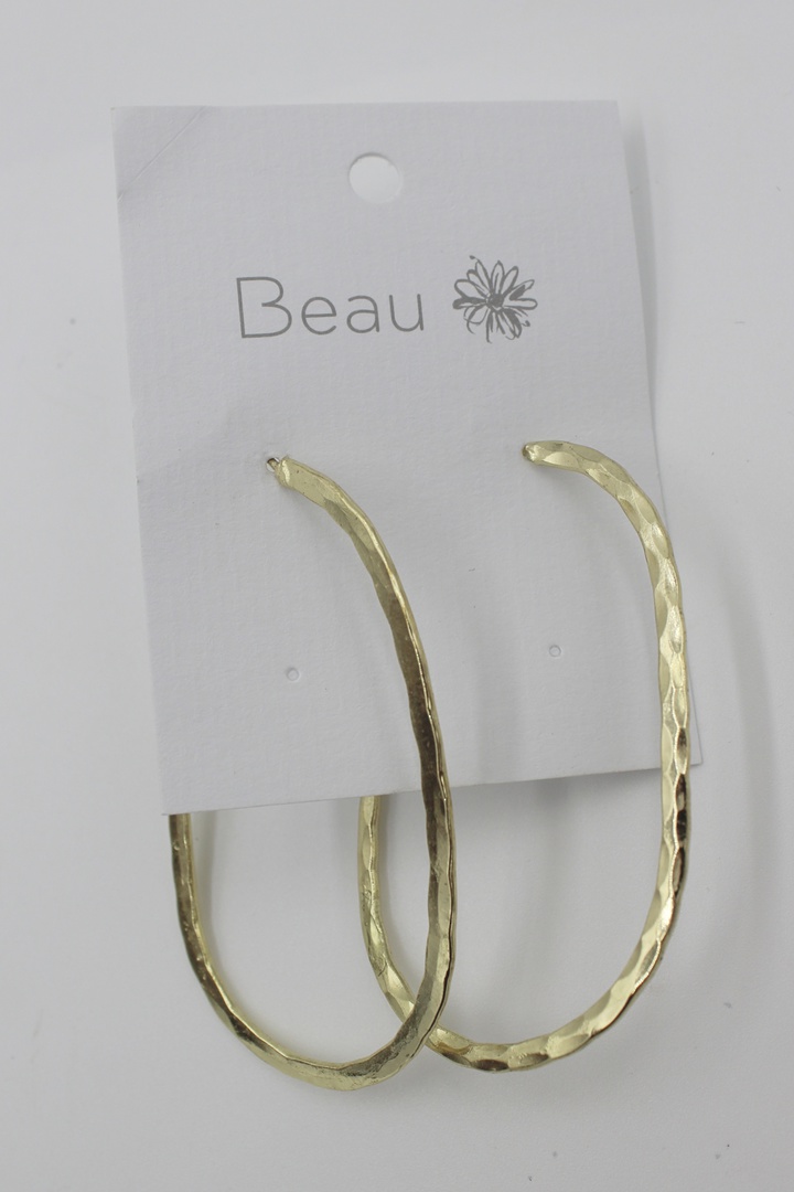 Zara Curve Earrings Gold image 0